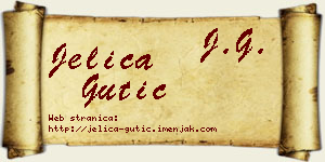 Jelica Gutić vizit kartica